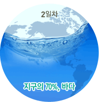 2일 지구의 70%바다